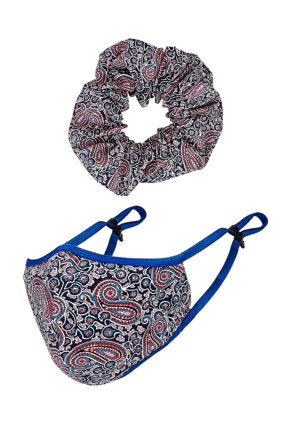 Lovers And Friends Mask Scrunchie Set In Blue Red Multi -LOVERS AND FRIENDS Shop LOVF WA87 V1