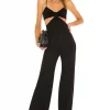 Lovers And Friends Cindy Jumpsuit In Black -LOVERS AND FRIENDS Shop LOVF WC207 V1