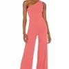 Lovers And Friends Charli Jumpsuit In Dark Rose Red -LOVERS AND FRIENDS Shop LOVF WC210 V1