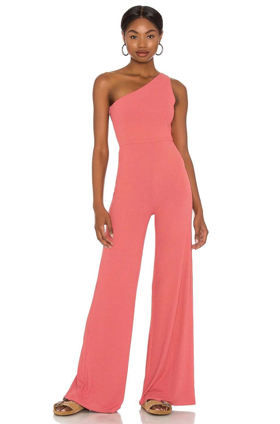 Lovers And Friends Charli Jumpsuit In Dark Rose Red
