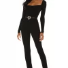 Lovers And Friends Cara Knit Jumpsuit In Black -LOVERS AND FRIENDS Shop LOVF WC226 V1