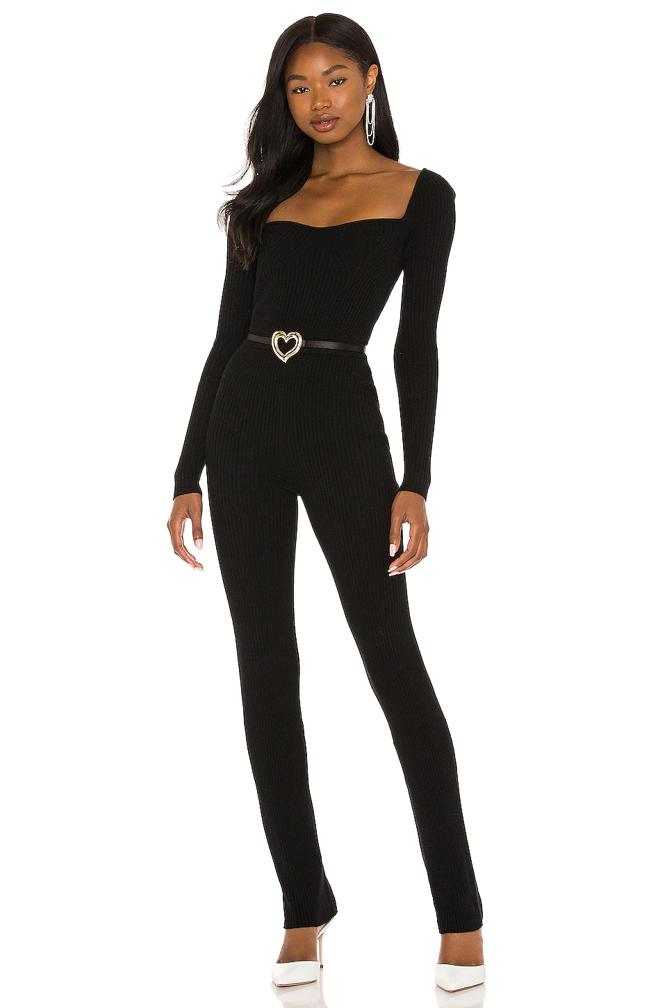 Lovers And Friends Cara Knit Jumpsuit In Black