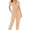Lovers And Friends Whitney Jumpsuit In Natural -LOVERS AND FRIENDS Shop LOVF WC229 V1