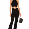 Lovers And Friends Giada Jumpsuit In Black -LOVERS AND FRIENDS Shop LOVF WC230 V1