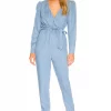 Lovers And Friends Becca Jumpsuit In Denim Blue -LOVERS AND FRIENDS Shop LOVF WC243 V1