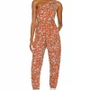 Lovers And Friends Trent Jumpsuit In Zoe Rust Floral -LOVERS AND FRIENDS Shop LOVF WC246 V1