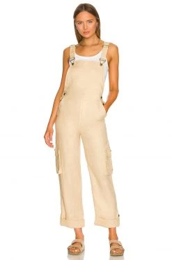 Lovers And Friends Alex Jumpsuit In Sand Neutral