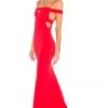 Lovers And Friends Cece Gown In Red Rose -LOVERS AND FRIENDS Shop LOVF WD1210 V1