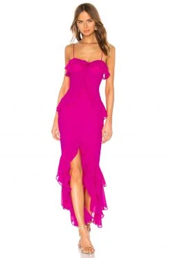 Lovers And Friends Melissa Gown In Magenta