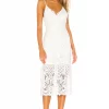 Lovers And Friends Tilly Midi Dress In White -LOVERS AND FRIENDS Shop LOVF WD1987 V1