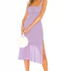 Lovers And Friends Arden Midi Dress In Lilac Purple -LOVERS AND FRIENDS Shop LOVF WD2071 V1