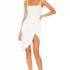 Lovers And Friends Arlo Midi Dress In White 2 Lovers And Friends Arlo Midi Dress In White -LOVERS AND FRIENDS Shop LOVF WD2117 V1