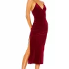 Lovers And Friends Rebel Slip In Ruby Red -LOVERS AND FRIENDS Shop LOVF WD2397 V1