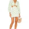 Lovers And Friends Maysa Kimono Dress In Palm Tree Print -LOVERS AND FRIENDS Shop LOVF WD2731 V1