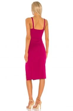 Lovers And Friends Lucie Midi Dress In Fuchsia -LOVERS AND FRIENDS Shop LOVF WD2795 V3