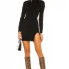 Lovers And Friends Tamarin Sweater Dress In Black -LOVERS AND FRIENDS Shop LOVF WD2808 V1