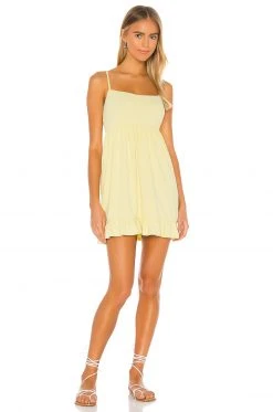 Lovers And Friends Davis Mini Dress In Canary Yellow