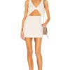 Lovers And Friends Chels Mini Dress In Ivory -LOVERS AND FRIENDS Shop LOVF WD2936 V1