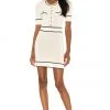 Lovers And Friends Pearl Mini Dress In Ivory & Black -LOVERS AND FRIENDS Shop LOVF WD2965 V1