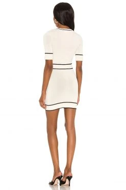 Lovers And Friends Pearl Mini Dress In Ivory & Black -LOVERS AND FRIENDS Shop LOVF WD2965 V3