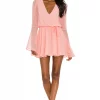 Lovers And Friends Lila Dress In Peach Pink -LOVERS AND FRIENDS Shop LOVF WD2971 V1
