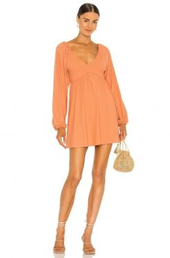 Lovers And Friends Giorgia Dress In Ginger