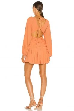 Lovers And Friends Giorgia Dress In Ginger -LOVERS AND FRIENDS Shop LOVF WD2981 V3