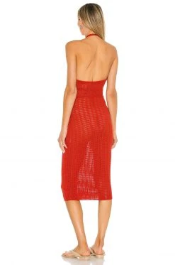 Lovers And Friends Rae Halter Dress In Crimson 7 Lovers And Friends Rae Halter Dress In Crimson -LOVERS AND FRIENDS Shop LOVF WD2982 V3