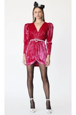 Lovers And Friends Kimora Mini Dress In Magenta Pink -LOVERS AND FRIENDS Shop LOVF WD3018 V5