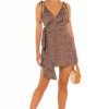 Lovers And Friends Nelly Mini Dress In Brown -LOVERS AND FRIENDS Shop LOVF WD3041 V1