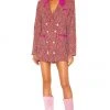 Lovers And Friends Nadja Jacket Dress In Pink & Red -LOVERS AND FRIENDS Shop LOVF WD3077 V1