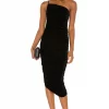 Lovers And Friends Milwood Midi Dress In Black -LOVERS AND FRIENDS Shop LOVF WD3116 V1