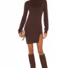 Lovers And Friends Tamarin Sweater Dress In Brown 2 Lovers And Friends Tamarin Sweater Dress In Brown -LOVERS AND FRIENDS Shop LOVF WD3122 V1