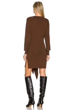 Lovers And Friends Elana Mini Dress In Chocolate -LOVERS AND FRIENDS Shop LOVF WD3126 V3