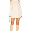 Lovers And Friends Anisa Turtleneck Sweater Dress In Cream -LOVERS AND FRIENDS Shop LOVF WD3130 V1
