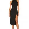 Lovers And Friends Stardust Midi Dress In Black -LOVERS AND FRIENDS Shop LOVF WD3134 V1