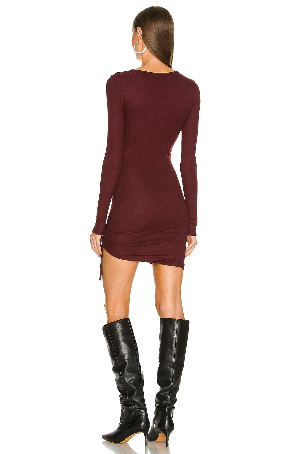 Lovers And Friends Venetian L/S Dress In Red Wine 6 Lovers And Friends Venetian L/S Dress In Red Wine - Image 4