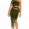Lovers And Friends Tessa Midi Dress In Dark Green 2 Lovers And Friends Tessa Midi Dress In Dark Green -LOVERS AND FRIENDS Shop LOVF WD3162 V1