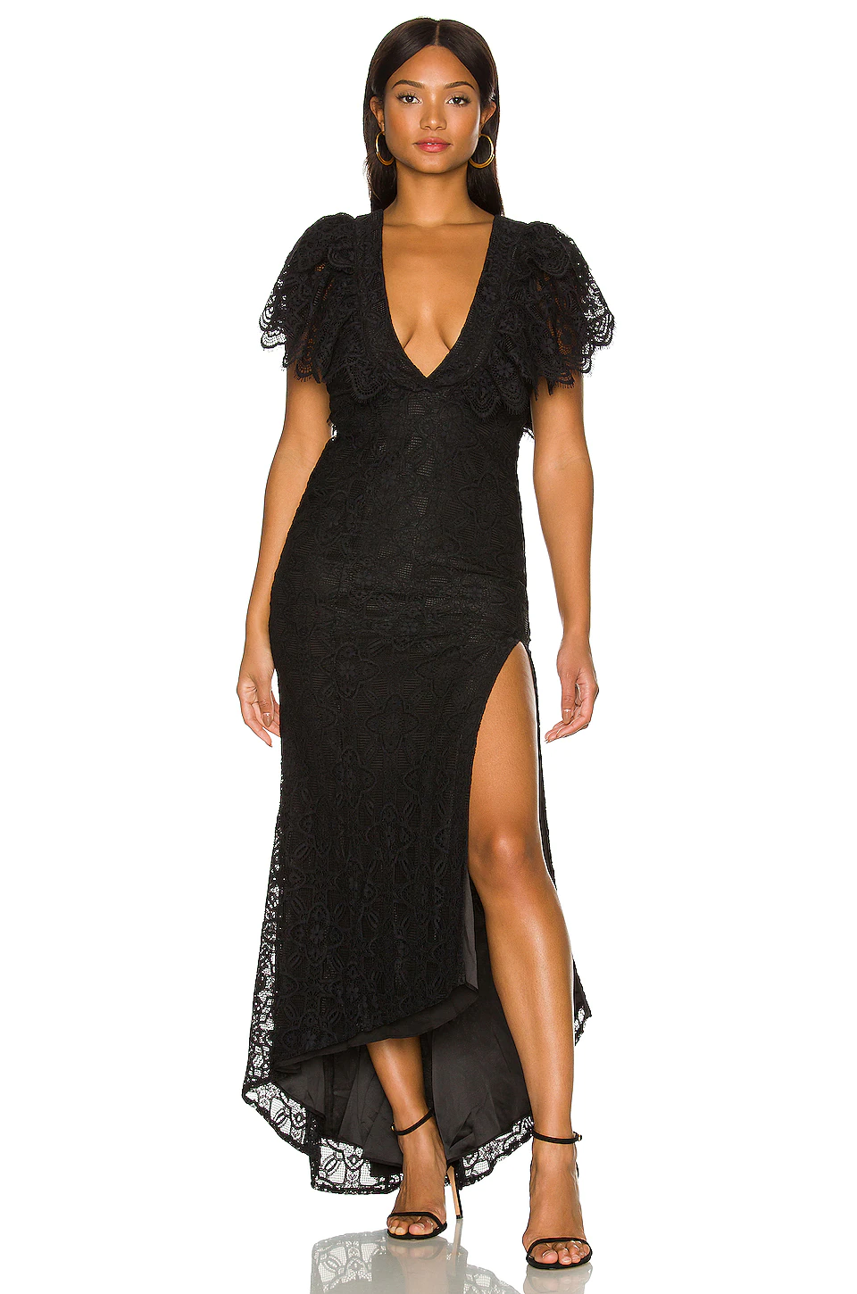 Lovers And Friends Dita Gown In Black