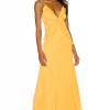Lovers And Friends Janet Gown In Golden Yellow -LOVERS AND FRIENDS Shop LOVF WD3167 V1
