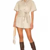 Lovers And Friends Alexandra Mini Dress In Bone -LOVERS AND FRIENDS Shop LOVF WD3173 V1