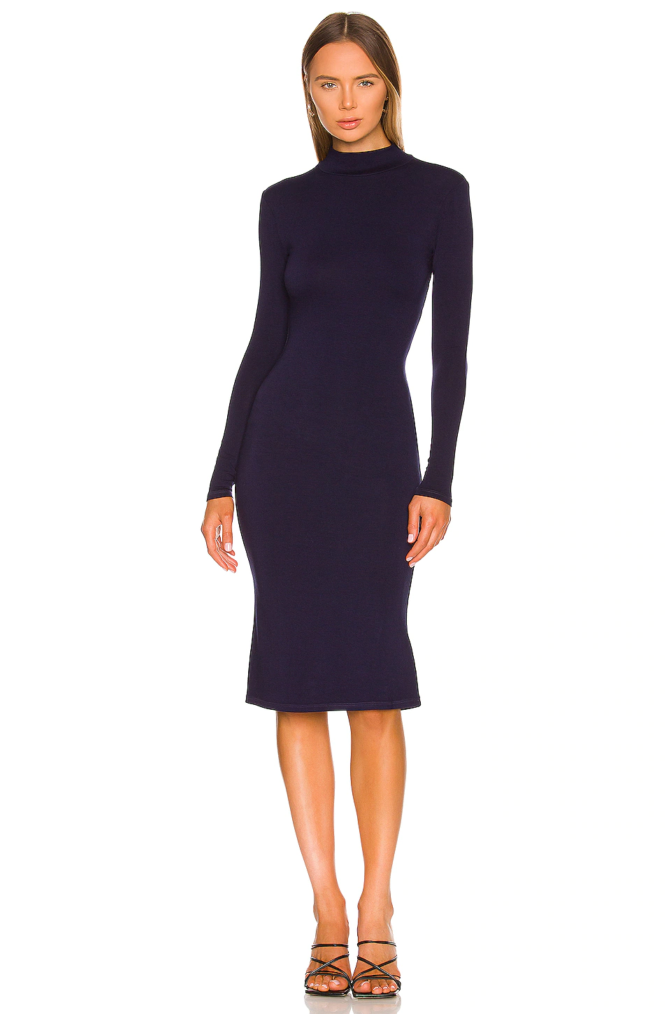 Lovers And Friends Cecilia Midi Dress In Navy Blue