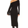 Lovers And Friends Chantelle Midi Dress In Black 1 Lovers And Friends Chantelle Midi Dress In Black -LOVERS AND FRIENDS Shop LOVF WD3194 V1