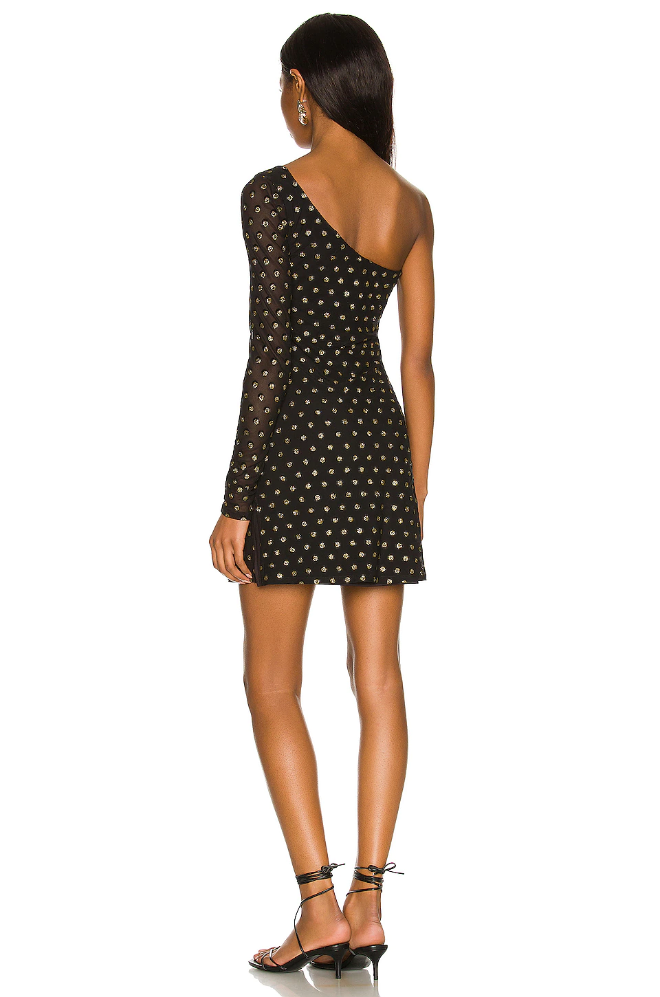 Lovers And Friends Goldie Mini Dress In Black & Gold 5 Lovers And Friends Goldie Mini Dress In Black & Gold - Image 3