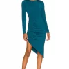 Lovers And Friends Cassie Midi Dress In Dark Teal -LOVERS AND FRIENDS Shop LOVF WD3215 V1