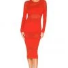 Lovers And Friends Tianna Dress In Orange -LOVERS AND FRIENDS Shop LOVF WD3241 V1