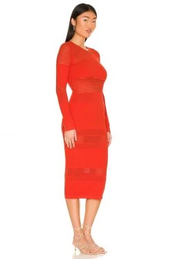 Lovers And Friends Tianna Dress In Orange -LOVERS AND FRIENDS Shop LOVF WD3241 V2
