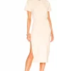 Lovers And Friends Easy Ruched Midi Dress In Ivory 2 Lovers And Friends Easy Ruched Midi Dress In Ivory -LOVERS AND FRIENDS Shop LOVF WD3252 V1