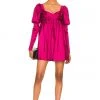 Lovers And Friends Fraya Mini Dress In Raspberry Red -LOVERS AND FRIENDS Shop LOVF WD3261 V1