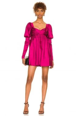 Lovers And Friends Fraya Mini Dress In Raspberry Red